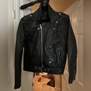Black Leather Motorcycle Jacket